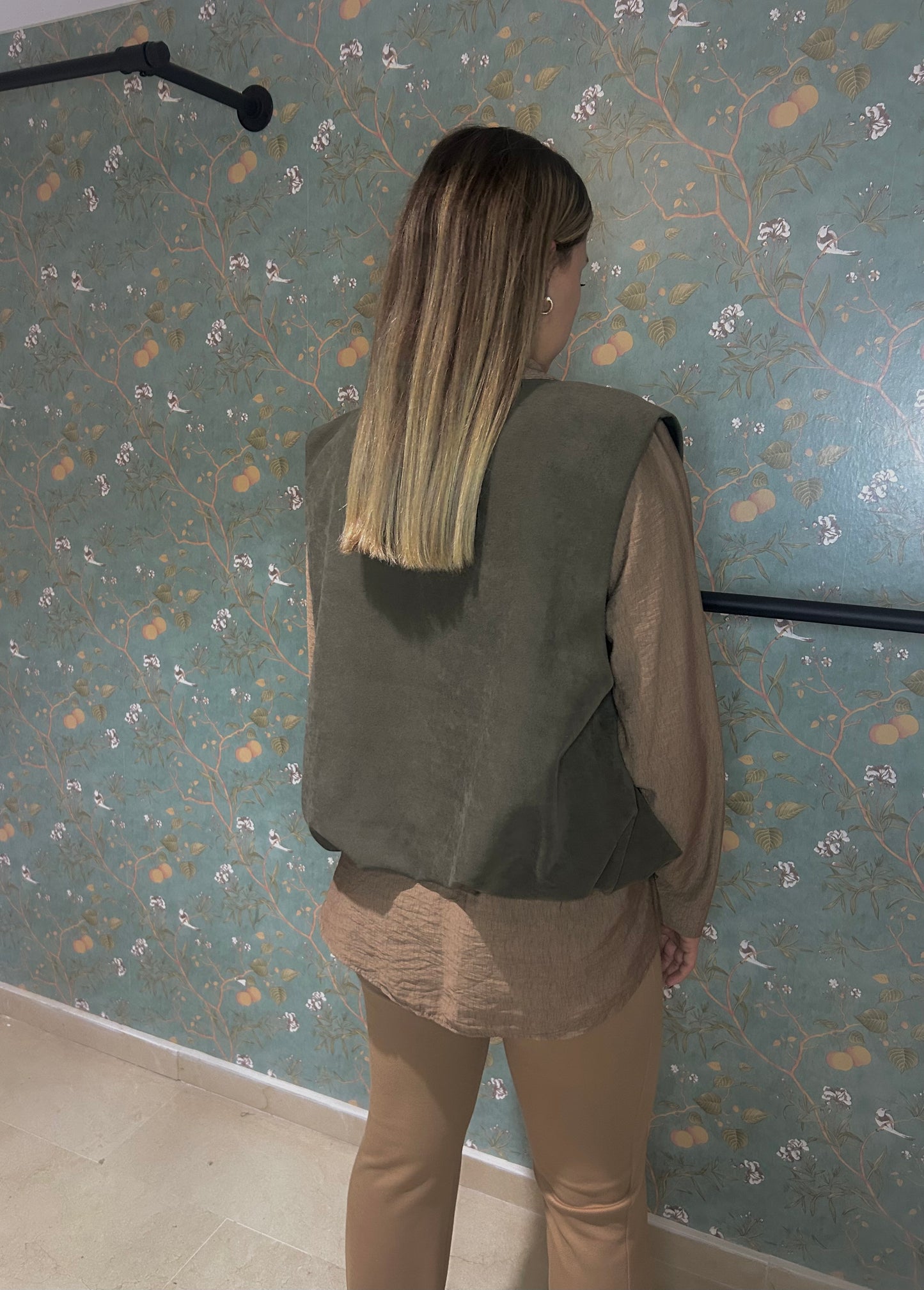 Chaqueta boomber verde militar