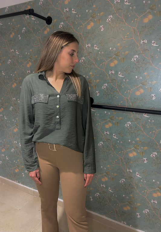 Camisa verde militar